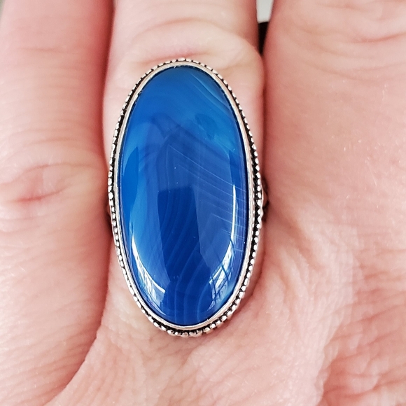 New Botswana Agate 925 Silver Ring. - Picture 1 of 6